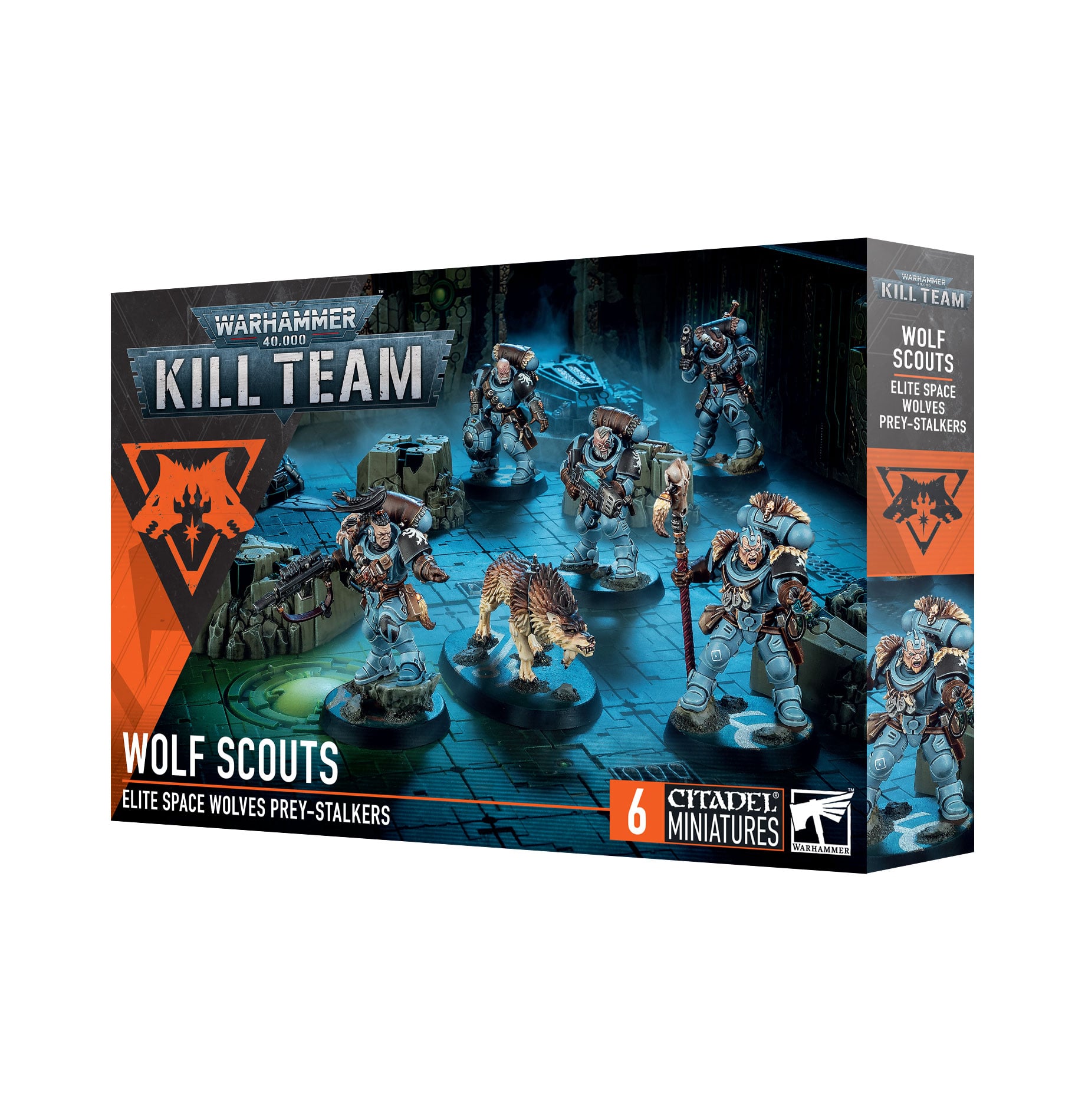 Wolf Scouts Elite Space Wolves Pre-Stalkers Kill Team Warhammer 40000 102-11 Box