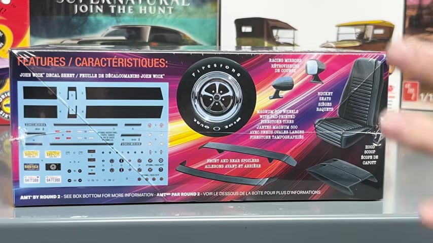 AMT John Wick 1969 Ford Mustang 1/25 Scale 1454 Details