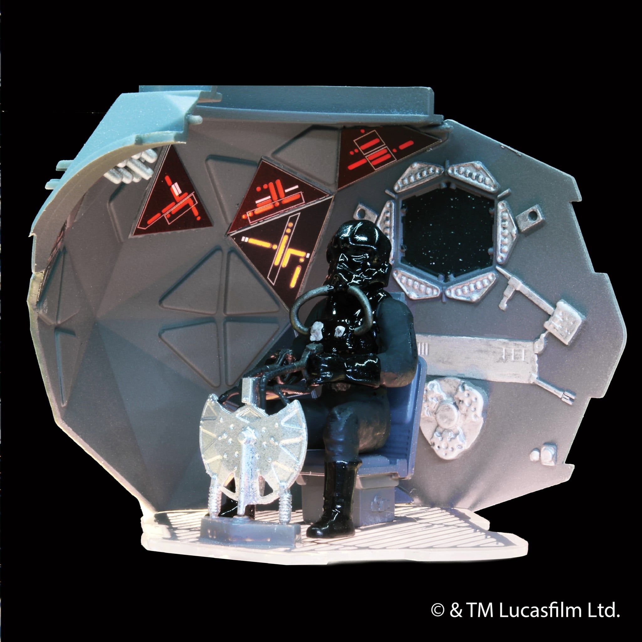 AMT Star Wars Return of the Jedi Tie Interceptor 1/32 Scale 1539 interior