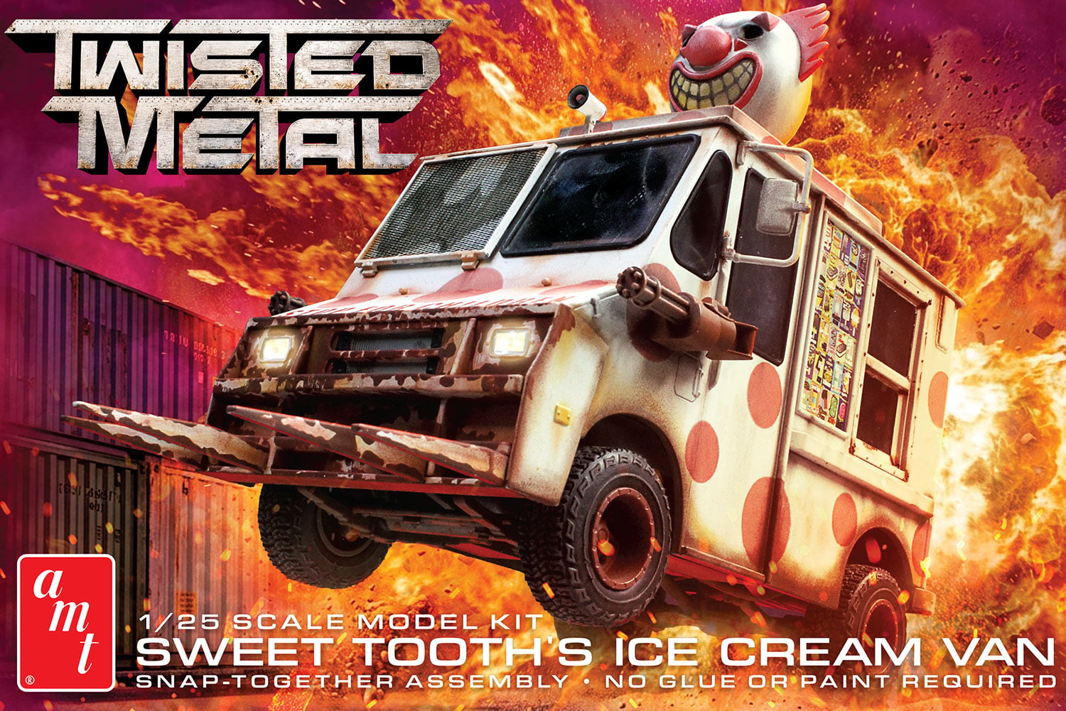 AMT Twisted Metal Sweet Tooth Van 1/25 Scale 1567 Box