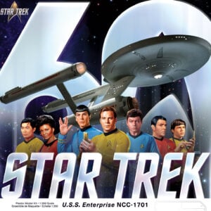 Polar Lights USS Enterprise NCC-1701 60th Anniversary Edition 1350 Scale 1015