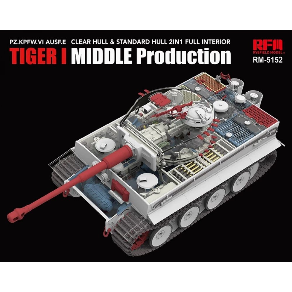 RyeField Model Tiger I Middle Production 1/35 Scale 5152