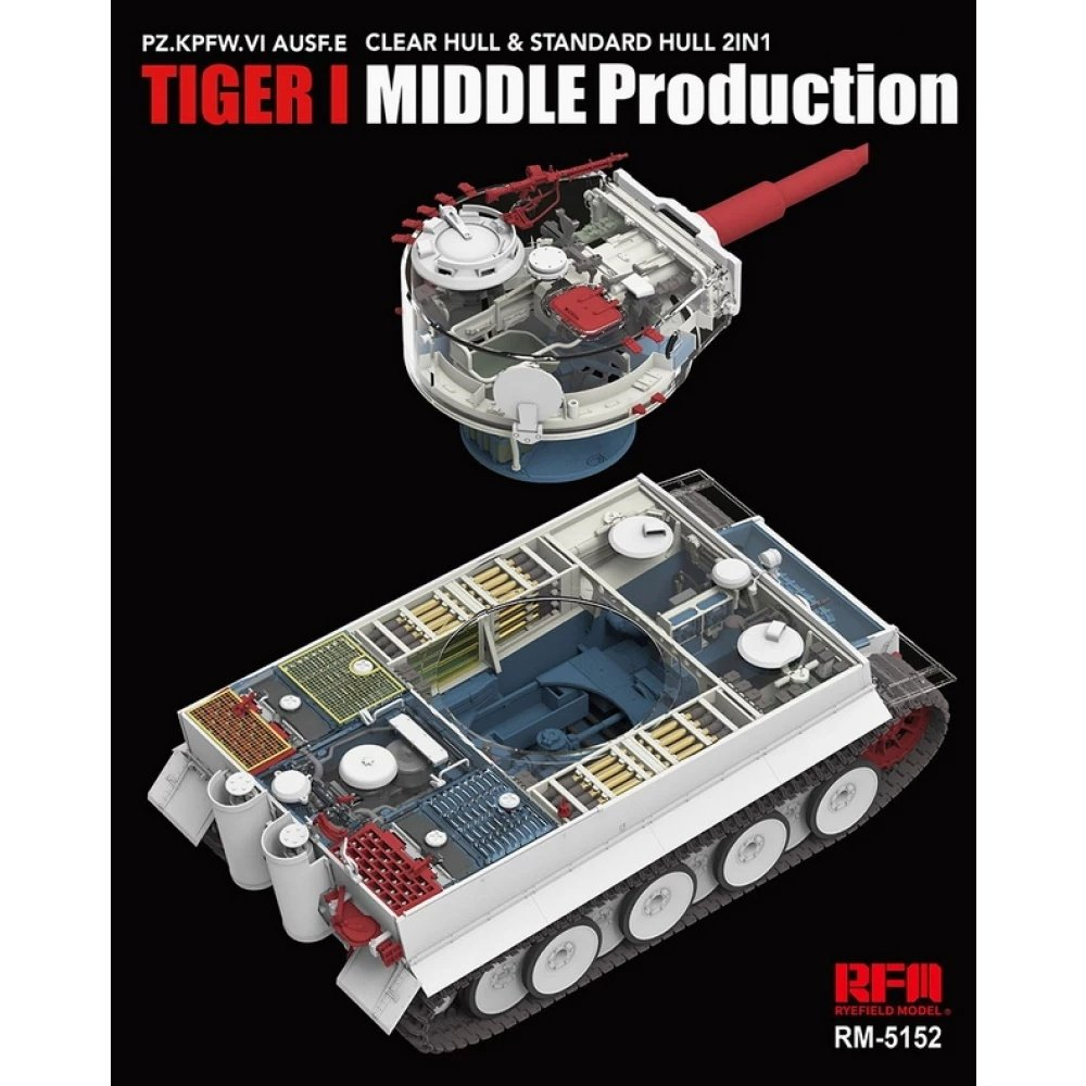 RyeField Model Tiger I Middle Production 1/35 Scale 5152