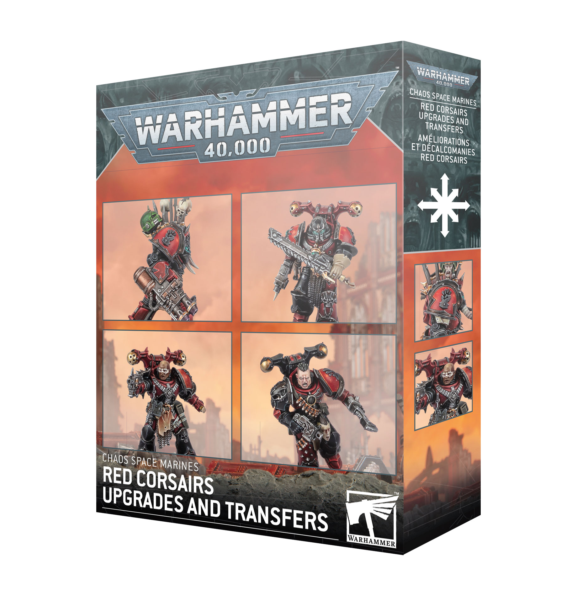 Chaos Space Marines Red Corsairs Upgrades and Transfers Warhammer 40000 43-112 Box