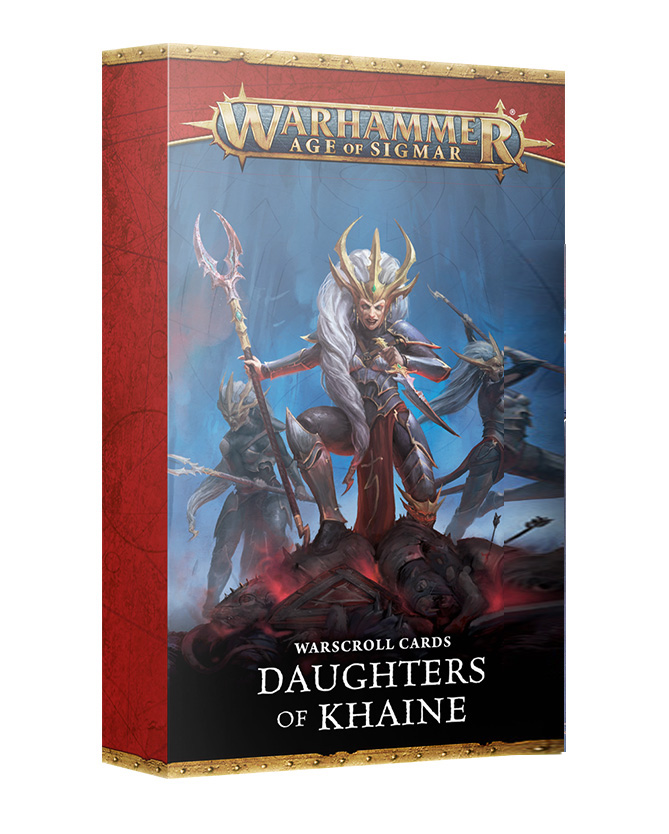 Daughters of Khaine Warscroll Cards Age of Sigmar Warhammer