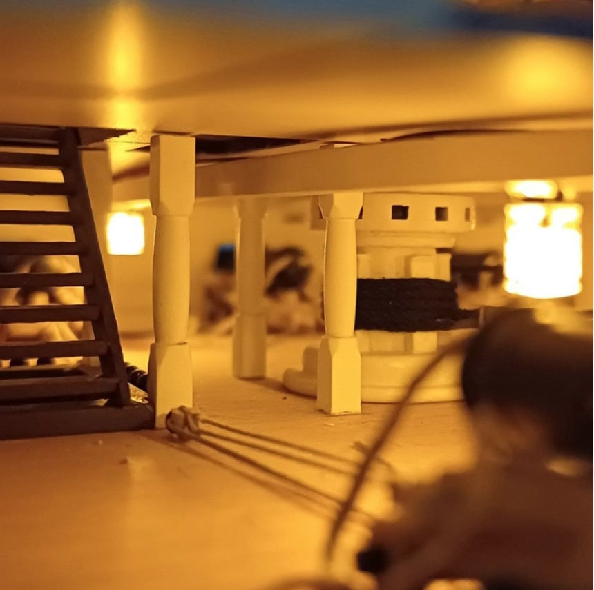 In Use Artesanía Latina LED Lighting Set for Model Ship HMS Victory Anatomy 22900-LED