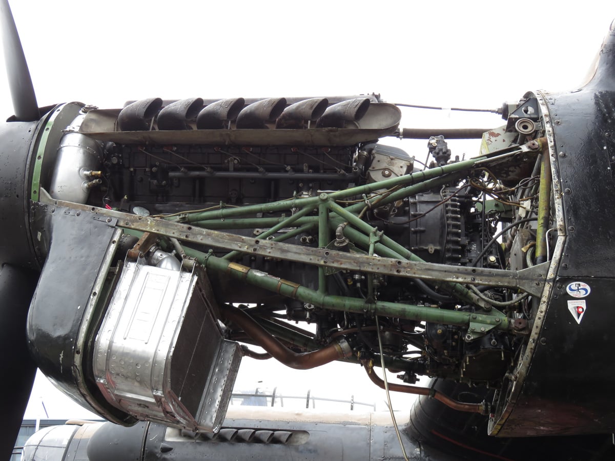 Merlin Engine Cowling Removed