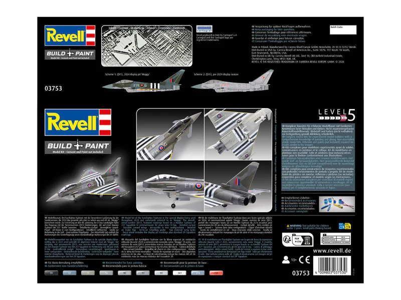 Box Rear Revell Germany Eurofighter Typhoon FGR.4 1/48 Scale 03753