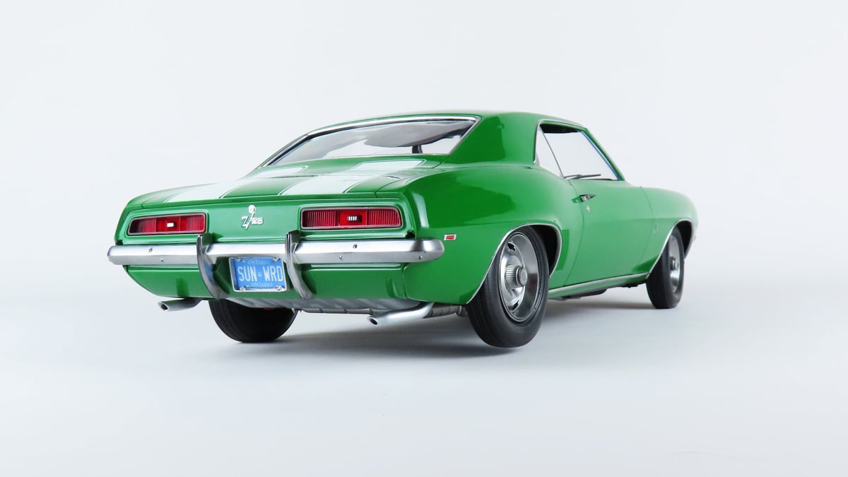 Right rear Plate View 1969 Camaro Completed Build