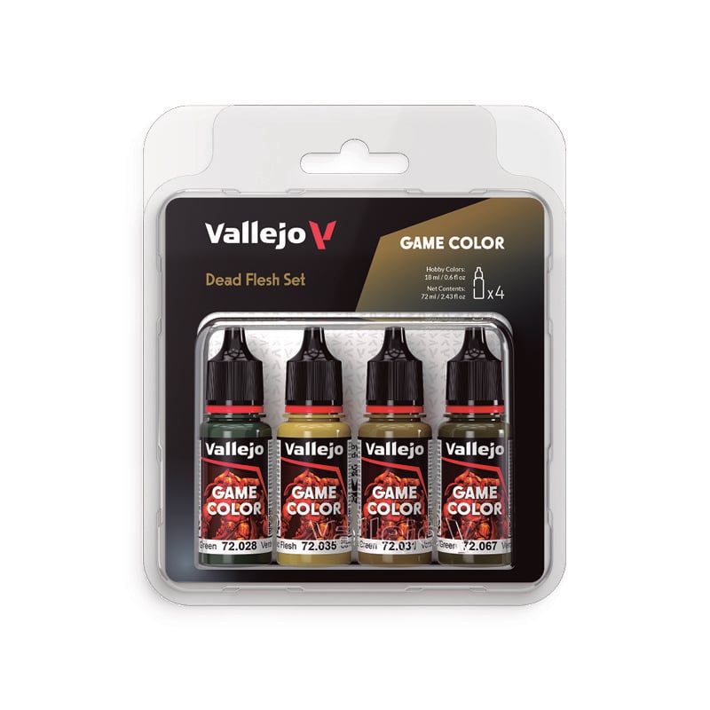 Vallejo Game Dead Flesh Set of 4 72392