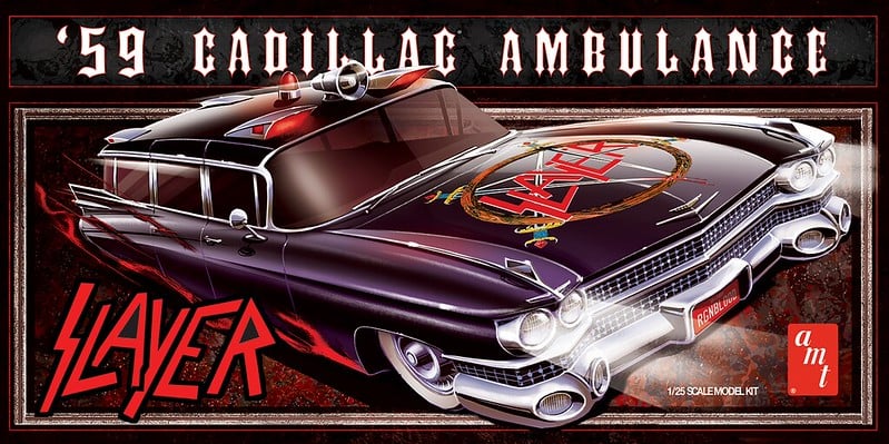 AMT 1959 Cadillac Ambulance Slayer 1/25 Scale 1558