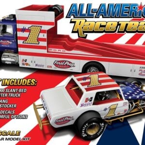 AMT Ford LN 8000 Transporter and 1965 Mustang Modified 1/25 Scale 1596