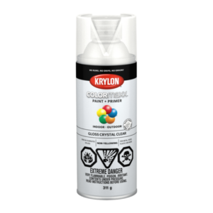 Krylon Colormaxx Spray Paint and Primer Gloss Crystal Clear 312g 45515