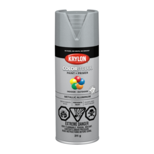 Krylon Colormaxx Spray Paint and Primer Metallic Aluminum 312g 45587