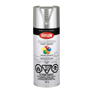 Krylon Colormaxx Spray Paint and Primer Metallic Silver 312g 45590