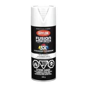 Krylon Fusion All-in-One Spray Satin Bright White 340g 42734