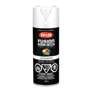 Krylon Fusion All-in-One Spray Satin White 340g 42753