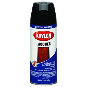 Krylon Lacquer Spray Gloss Black 340g 47030