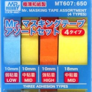 My Masking Tape Set of 4 Types Mr Hobby MT607