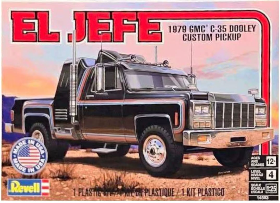 Revell 1979 El Jefe GMC C-35 Dooley Custom Pickup 1/25 Scale 14593