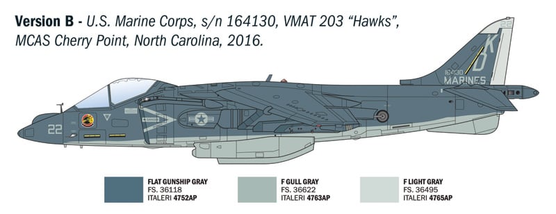 Italeri AV-8B Harrier II 1/72 Scale 90193 0193