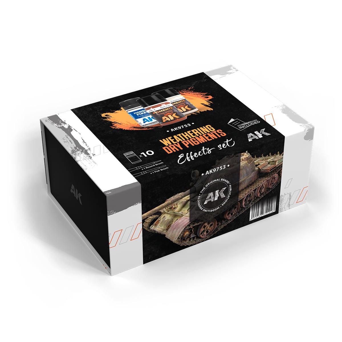 AK Interactive Weathering Dry Pigments Set AK9753