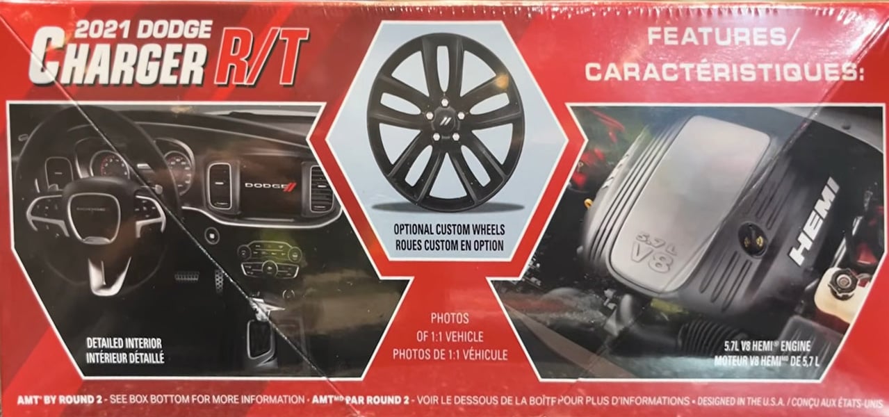 AMT 2021 Dodge Charger R/T America 250 1/25 Scale 1604 Details