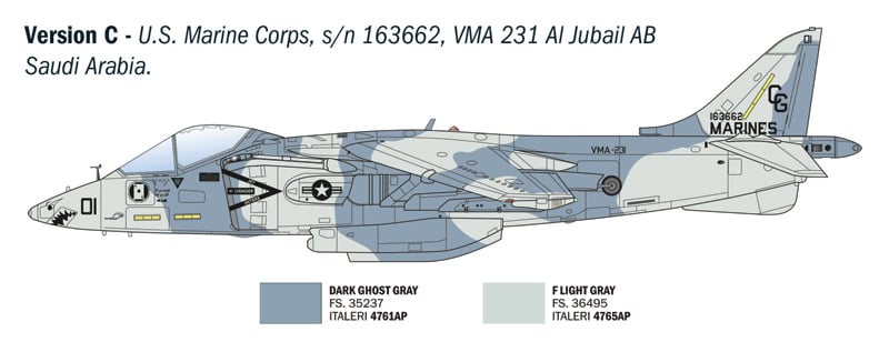 Italeri AV-8B Harrier II 1/72 Scale 90193 0193