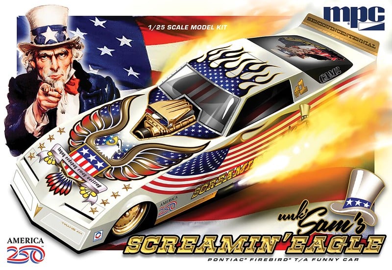 MPC Firebird Funny Car 250th USA Anniversary 125 Scale MPC1044
