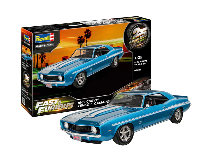 Revell 1969 Chevy Camaro Yenko Fast and Furious 1/25 Scale 07694