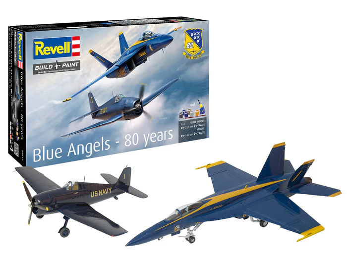Revell Germany Blue Angels 80 years 1/72 Scale 05613 Model Set