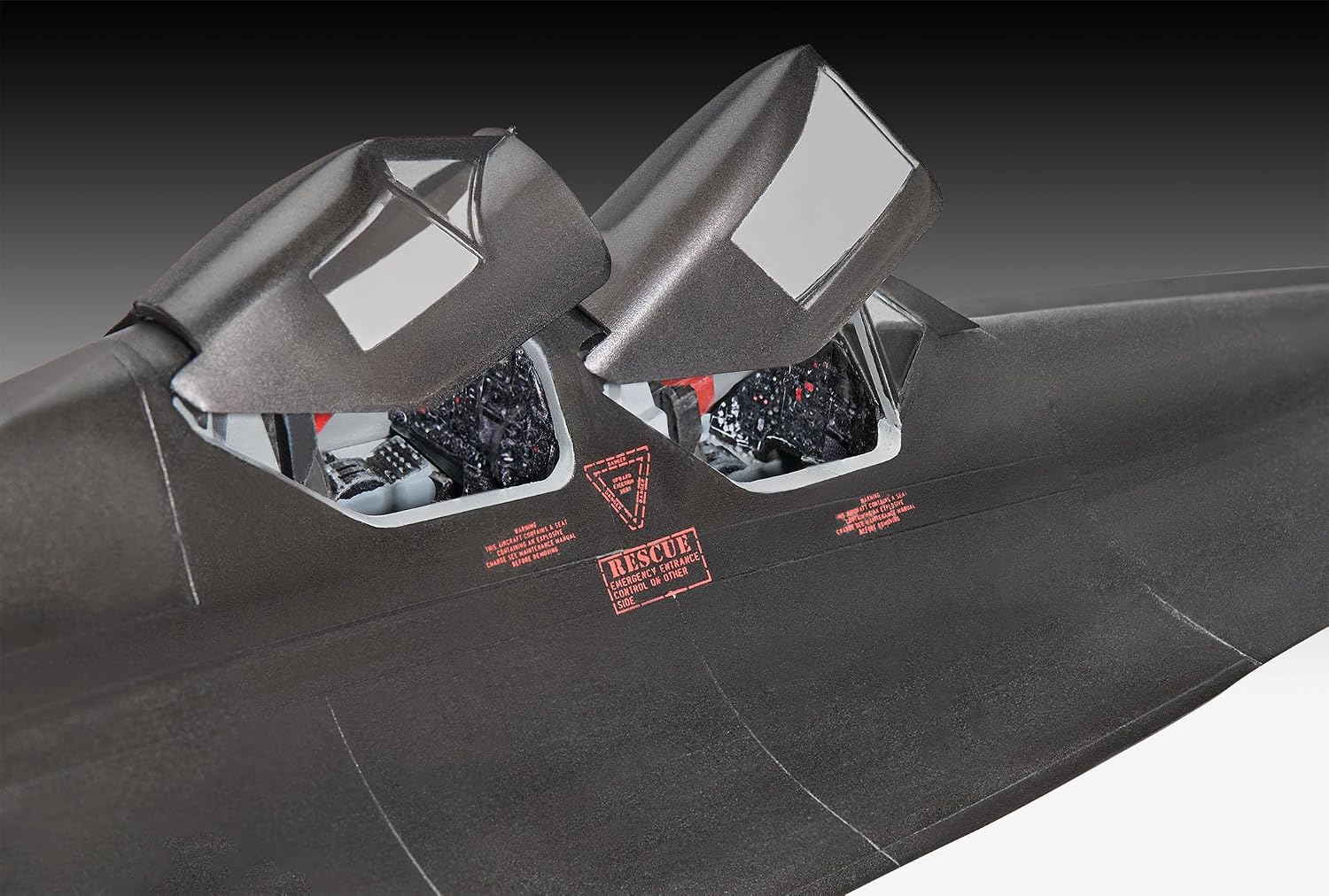 Revell Germany Lockheed SR-71B Blackbird 1/48 Scale 03751 Cockpit Detail