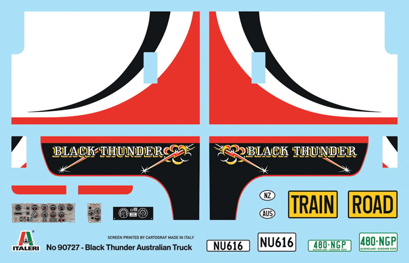 Italeri Black Thunder Australian Road Train 1/24 Scale 0727