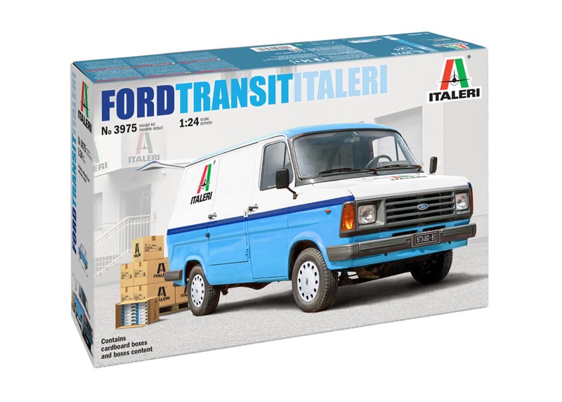 Italeri Ford Transit with Boxes 1/24 Scale 3975