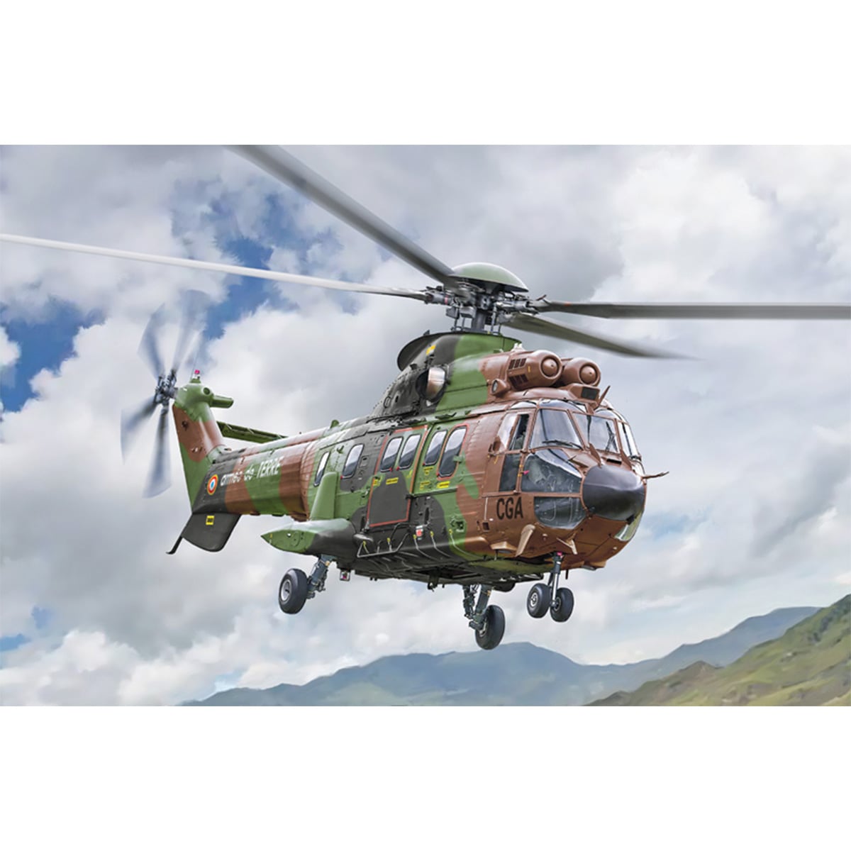Italeri AS332 Super Puma Helicopter 1/72 Scale 91096 1096