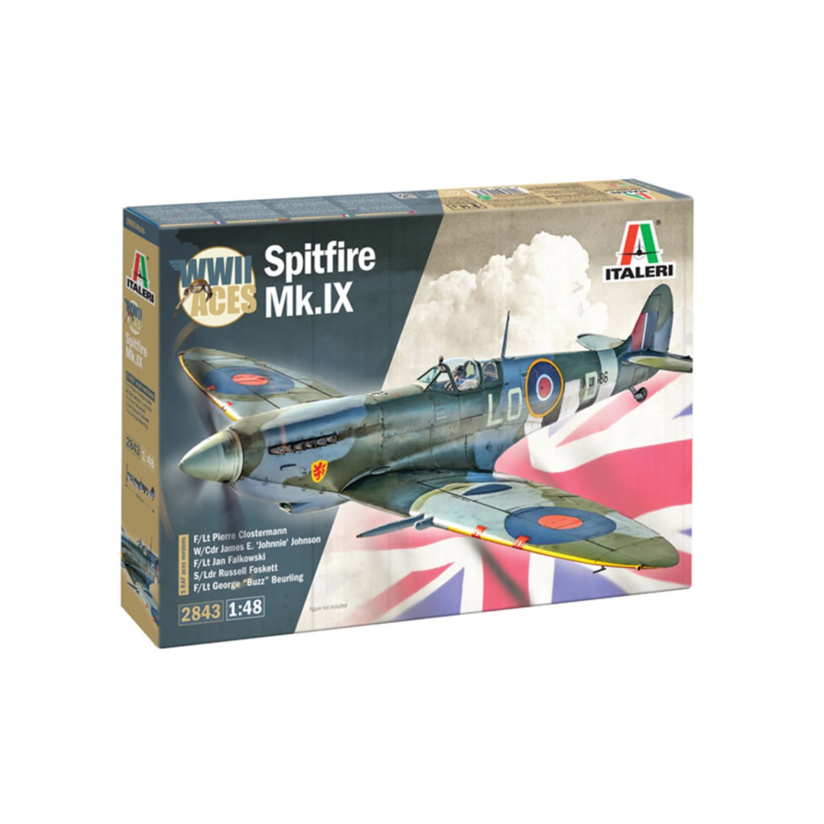 Italeri Spitfire Mk.IX WWII Aces 1/48 Scale 2843