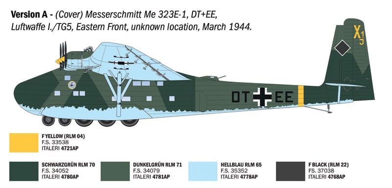 Italeri Messerschmitt Me-323 D-1 Gigant 1/72 Scale 0104