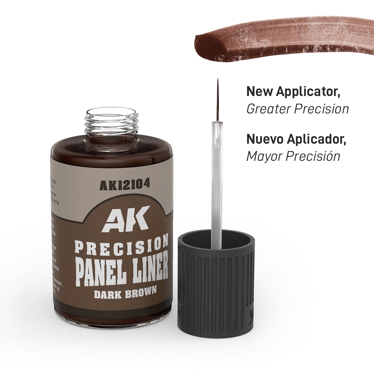 Dark Brown Precision Panel Liner AK Interactive AK12104 In Use