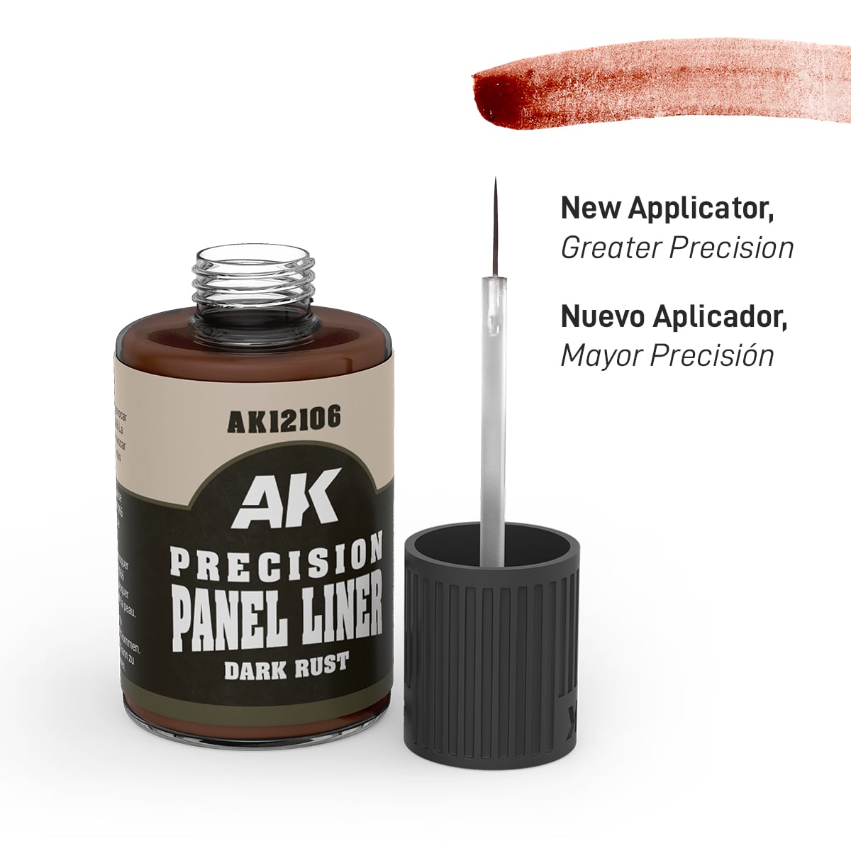 Dark Rust Precision Panel Liner AK Interactive AK12106 in Use