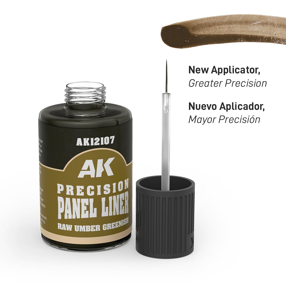 Dark Umber Greenish Precision Panel Liner AK Interactive AK12107 in Use