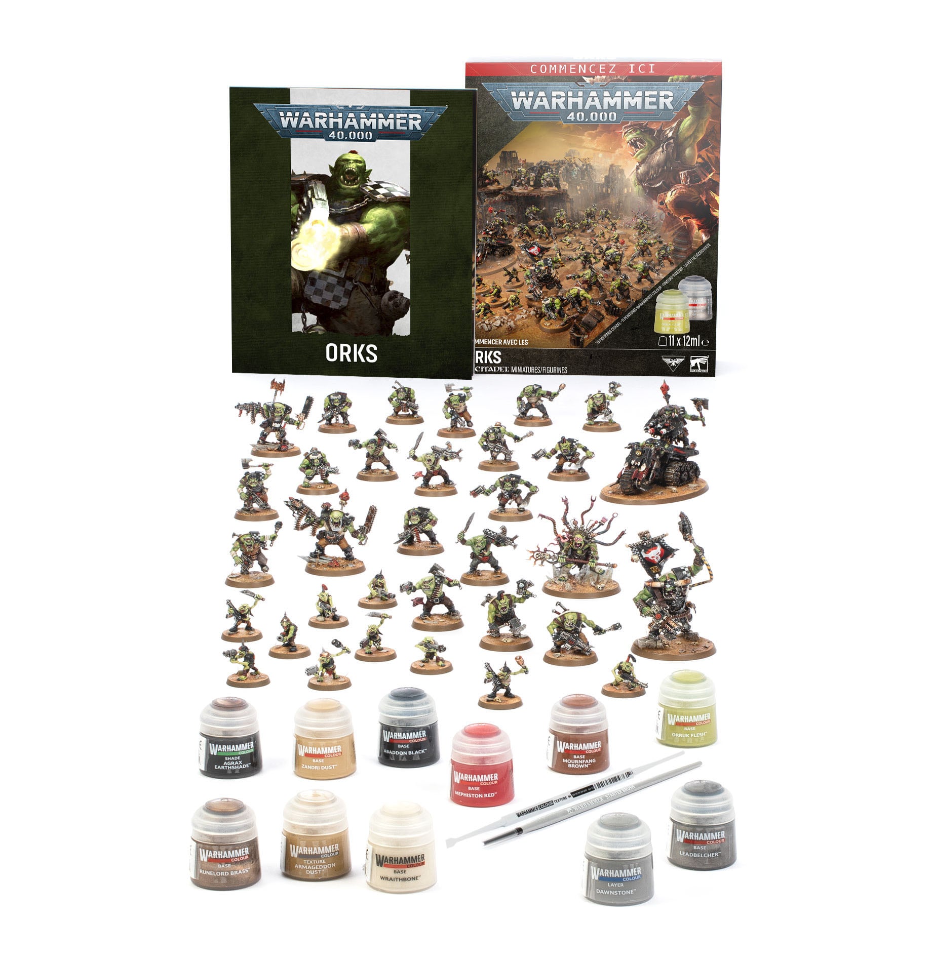 Getting Started with Orks 33 Miniatures and Paint Set Warhammer 40000 60-53