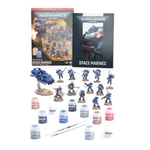 Getting Started with Space Marines 13 Miniatures and Paints Warhammer 40000 60-52