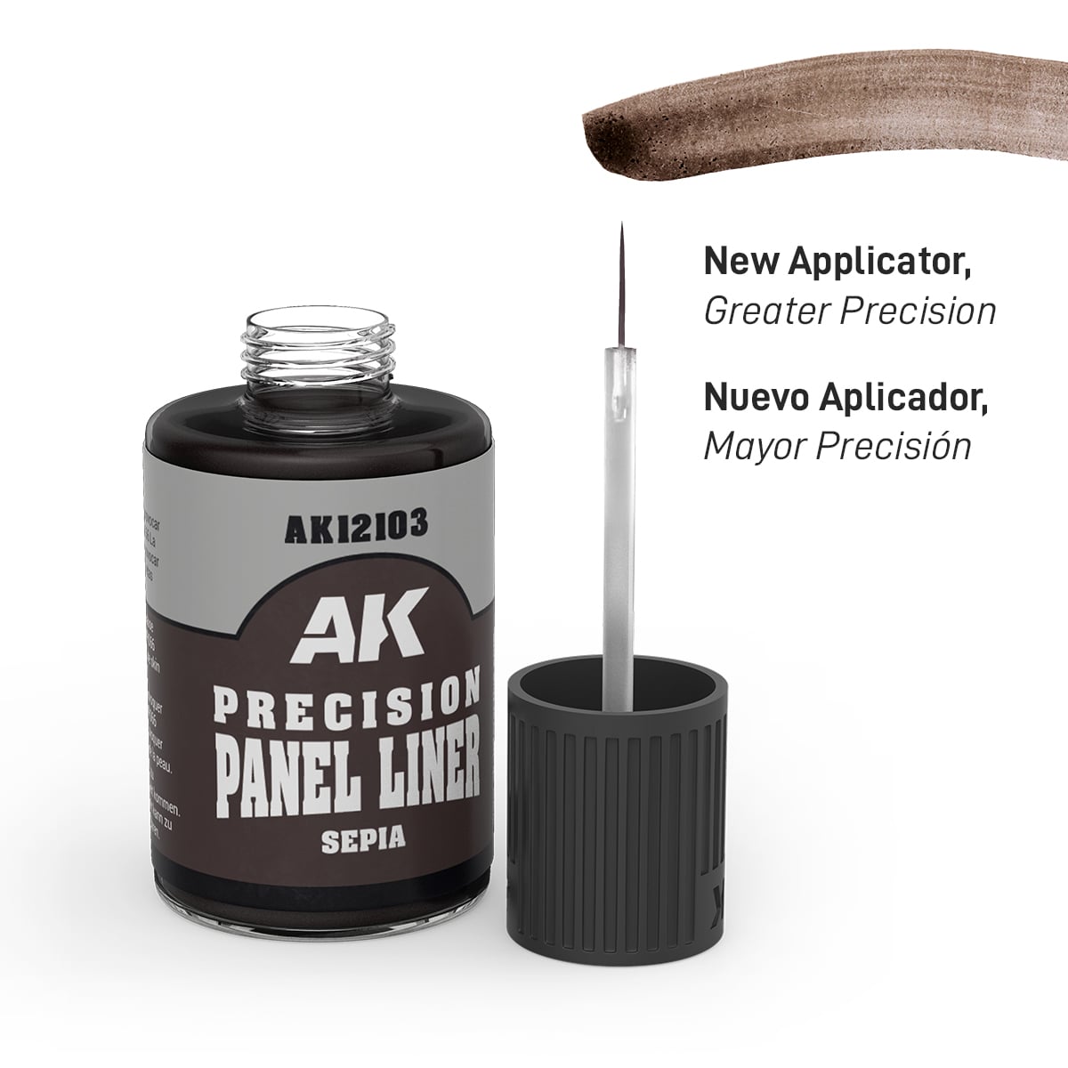 Sepia Precision Panel Liner AK Interactive AK12103 In Use