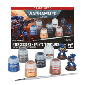 Space Marines Intercessors and Paint Set Warhammer 40000 60-11