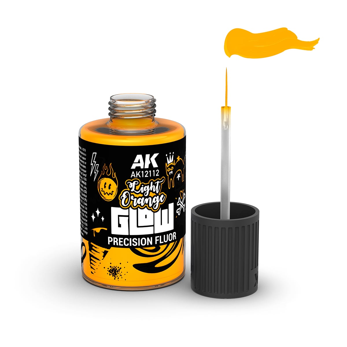 AK Interactive Orange Glow Precision Fluor AK12112 with Top