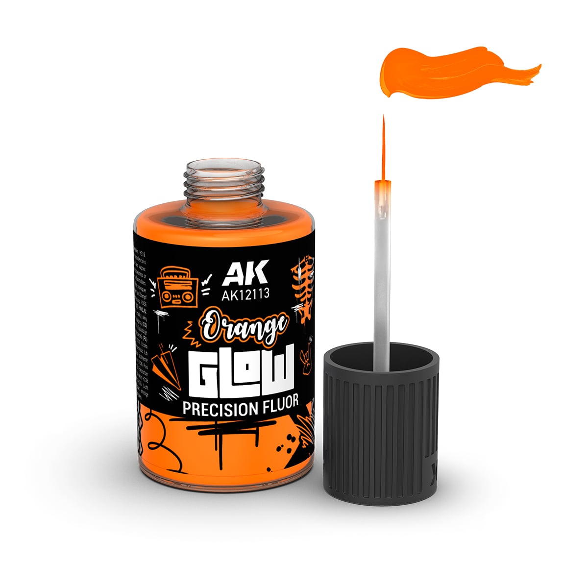 AK Interactive Orange Glow Precision Fluor AK12113 with Top