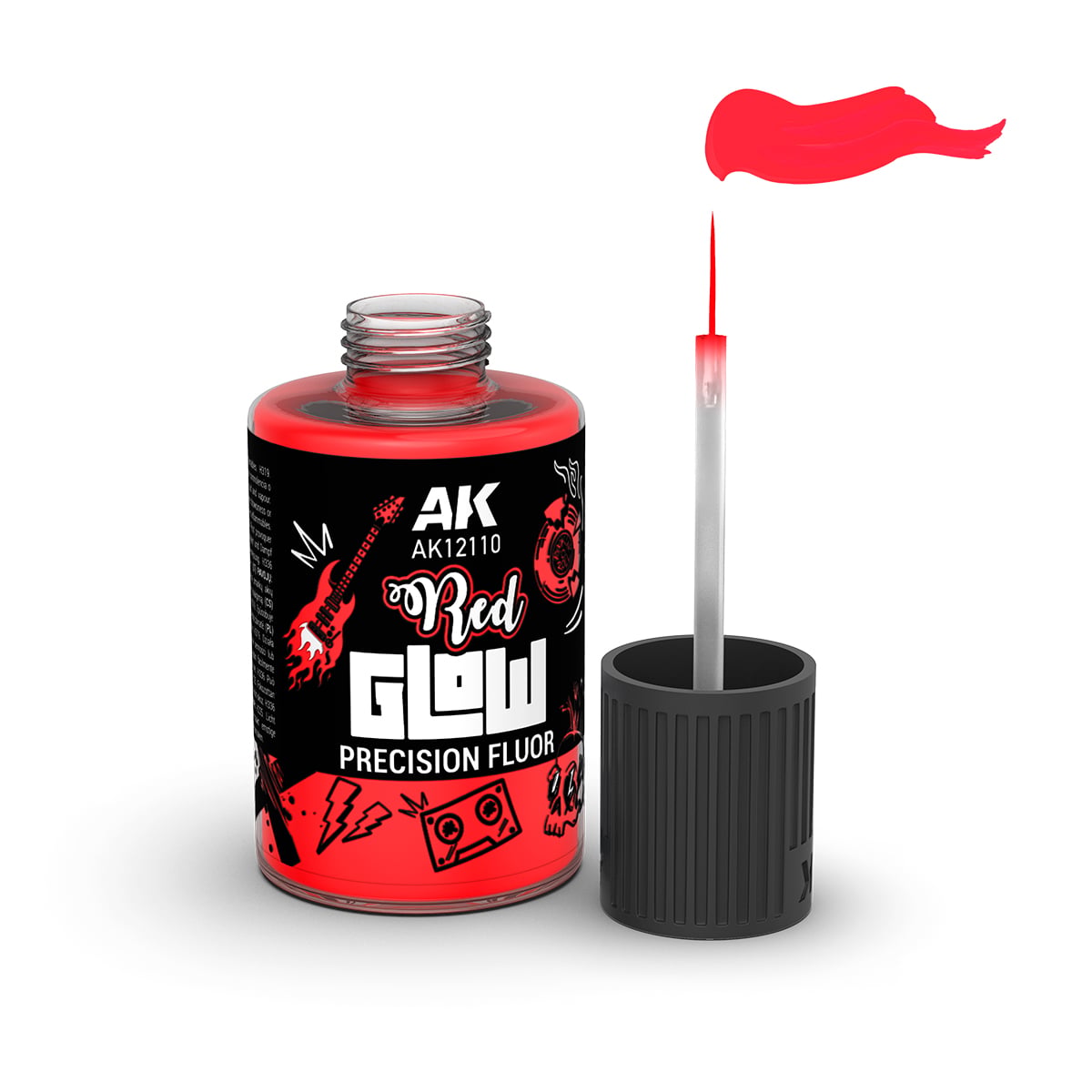 AK Interactive Red Glow Precision Fluor AK12110 with Cap