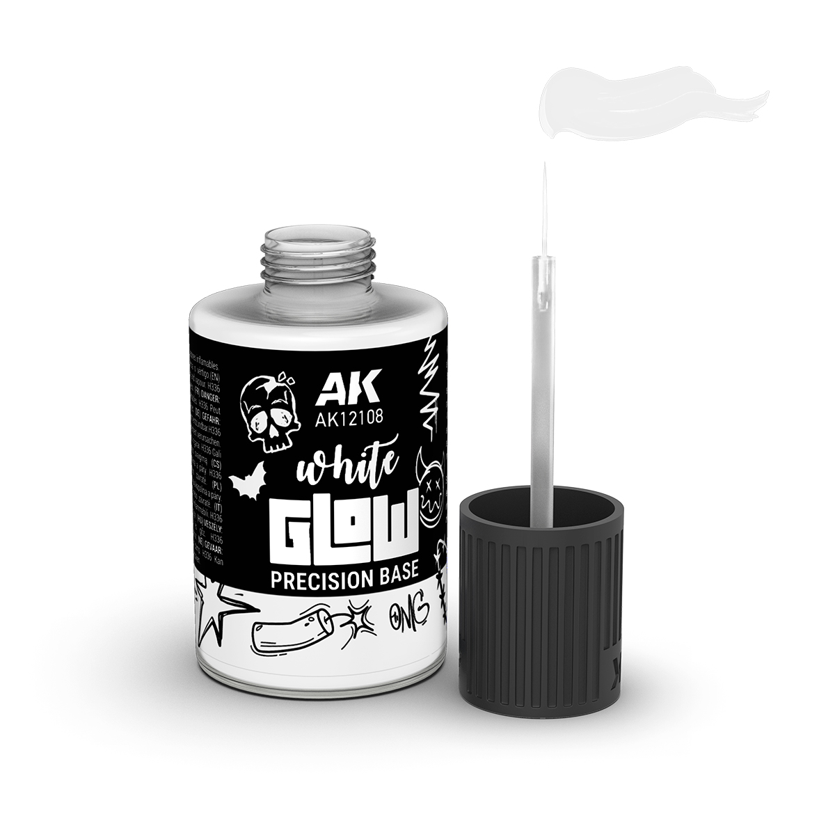 AK Interactive White Glow Precision Fluor AK12108 with Top
