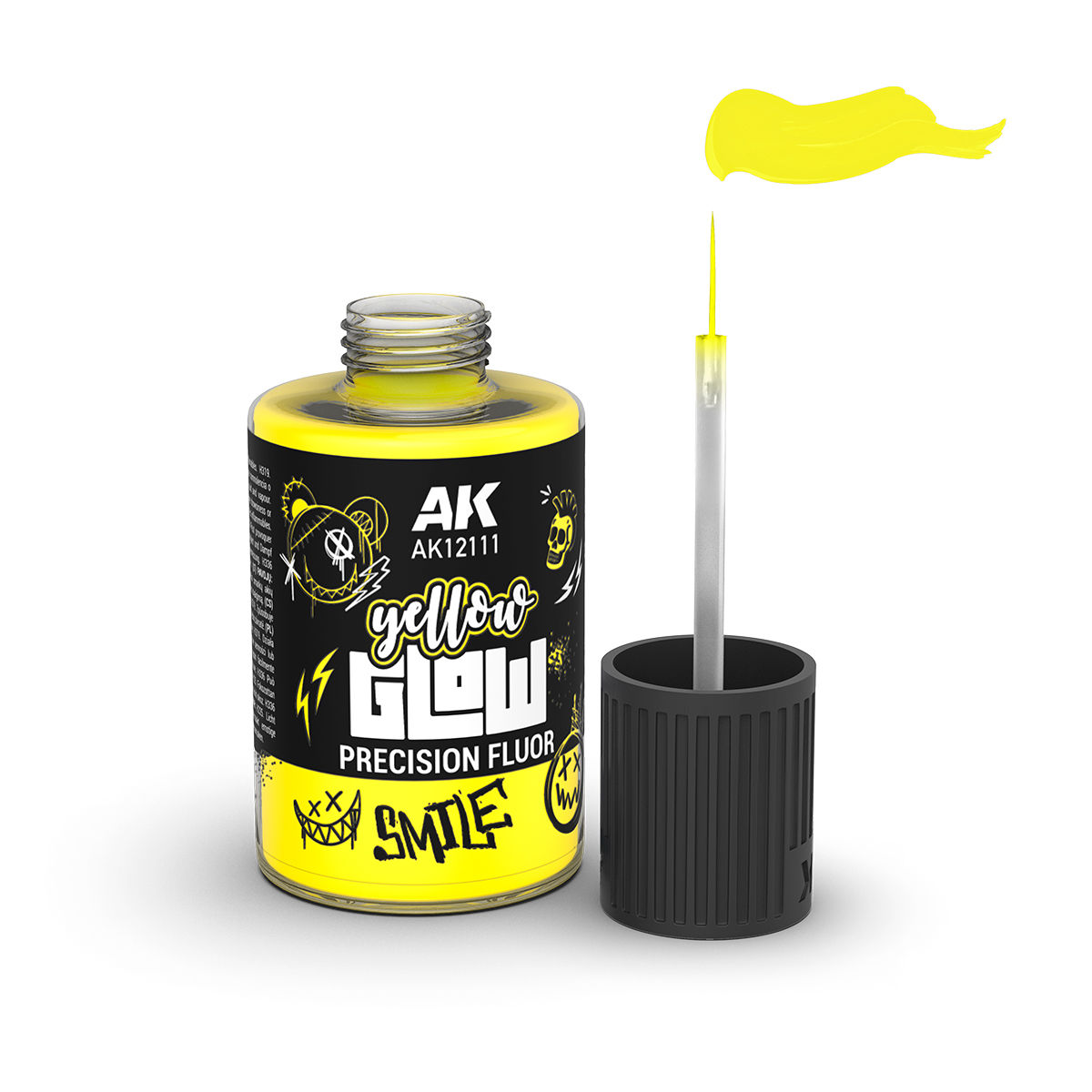 AK Interactive Yellow Glow Precision Fluor AK12111 with Top