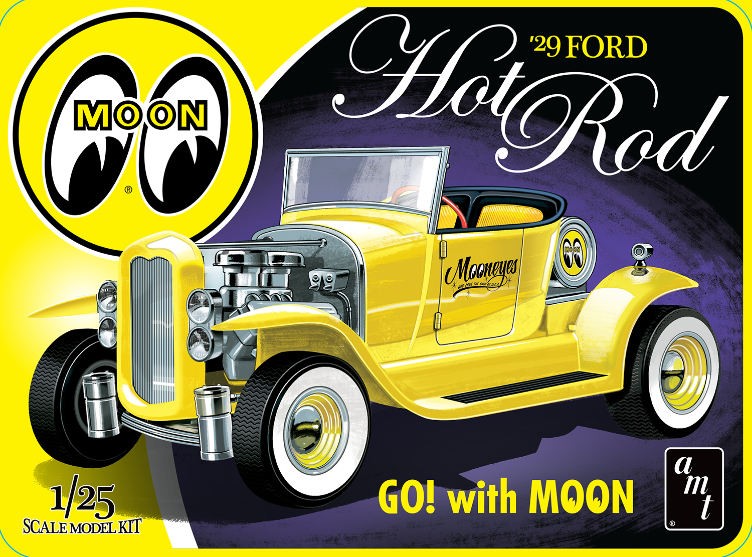 AMT 1929 Ford Model A Hot Rod Mooneyes Collector Tin 1/25 Scale 1579